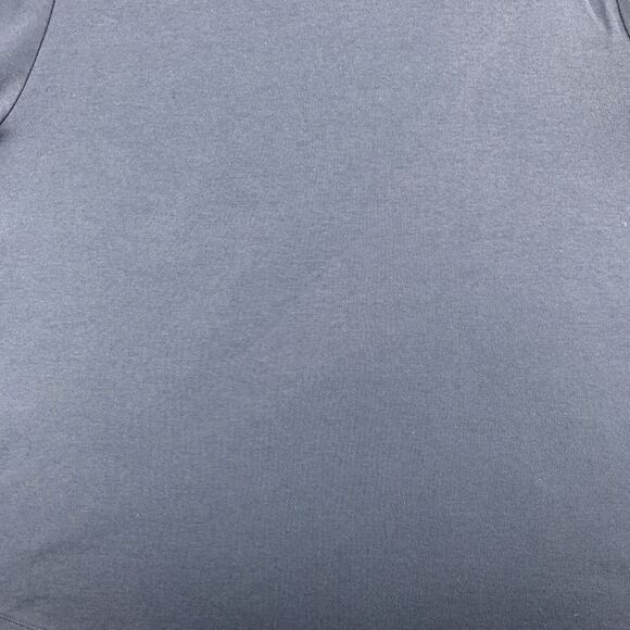 Women's Norm Thompson Prima Plus Size 1X Blouse Top Cotton Blue Short Sleeve - Picture 11 of 11